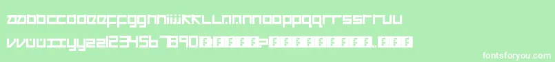 Cancranacancarnaca Font – White Fonts on Green Background