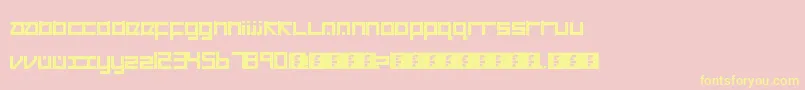 Cancranacancarnaca Font – Yellow Fonts on Pink Background
