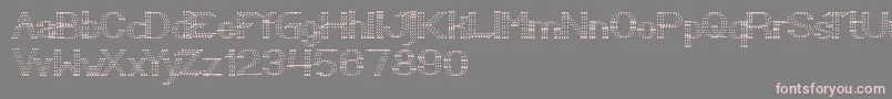 LittleRainyDay Font – Pink Fonts on Gray Background