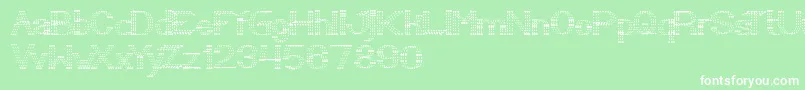 LittleRainyDay Font – White Fonts on Green Background