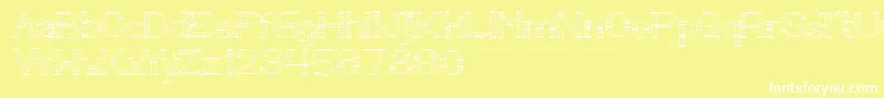 LittleRainyDay Font – White Fonts on Yellow Background