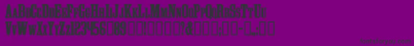 Więcej informacji o czcionce Athls Czcionka Athls – czarne czcionki na fioletowym tle