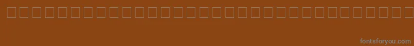 フォントZapfr1 – 茶色の背景に灰色の文字
