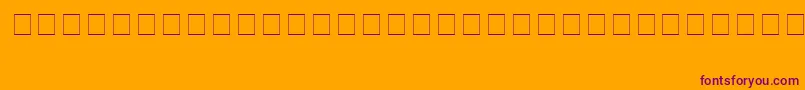 フォントZapfr1 – オレンジの背景に紫のフォント