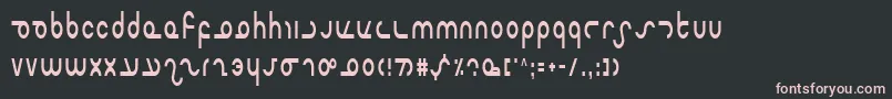 Шрифт Masterc – розовые шрифты на чёрном фоне