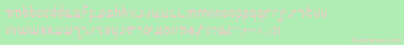 Masterc Font – Pink Fonts on Green Background