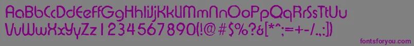 Шрифт ExpressaantiqueRegular – фиолетовые шрифты на сером фоне