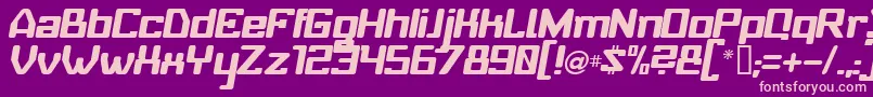 Babyui ffy Font – Pink Fonts on Purple Background