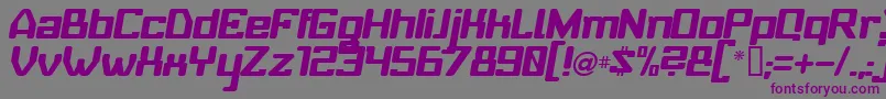 Babyui ffy Font – Purple Fonts on Gray Background