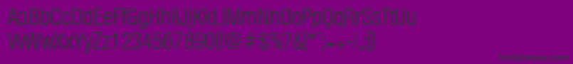 OlympiaLightcond Font – Black Fonts on Purple Background