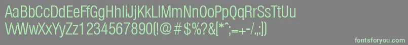 OlympiaLightcond Font – Green Fonts on Gray Background