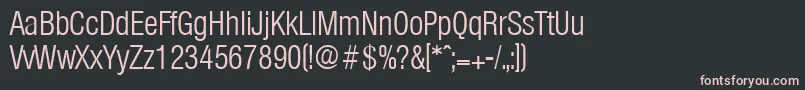 OlympiaLightcond Font – Pink Fonts on Black Background