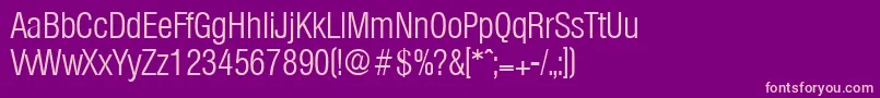 OlympiaLightcond Font – Pink Fonts on Purple Background
