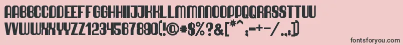 QuimbieUltraHeavy Font – Black Fonts on Pink Background