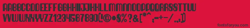 QuimbieUltraHeavy Font – Black Fonts on Red Background