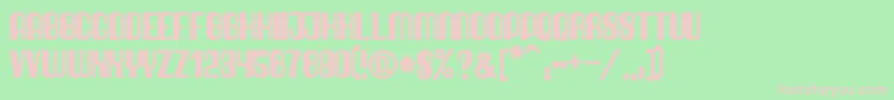 QuimbieUltraHeavy Font – Pink Fonts on Green Background