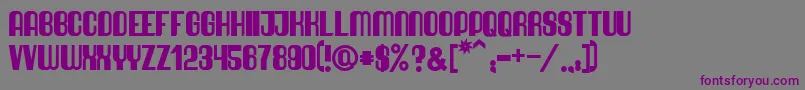 Шрифт QuimbieUltraHeavy – фиолетовые шрифты на сером фоне