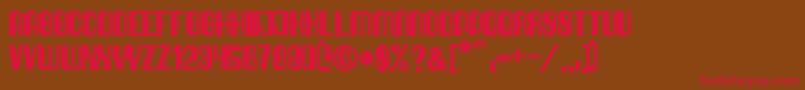 QuimbieUltraHeavy Font – Red Fonts on Brown Background