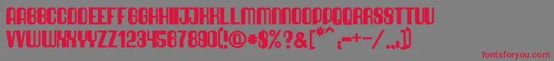 QuimbieUltraHeavy Font – Red Fonts on Gray Background