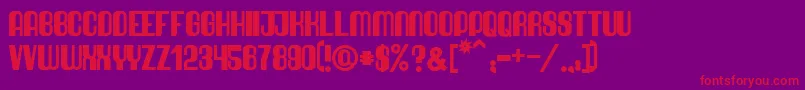 QuimbieUltraHeavy Font – Red Fonts on Purple Background