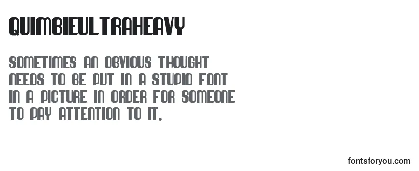 QuimbieUltraHeavy Font