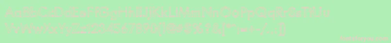 BlacksmithDelightOutlined Font – Pink Fonts on Green Background