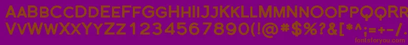 Sfflorencesansscblack Font – Brown Fonts on Purple Background