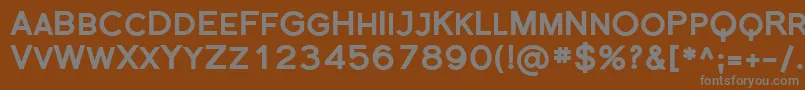 Sfflorencesansscblack-fontti – harmaat kirjasimet ruskealla taustalla