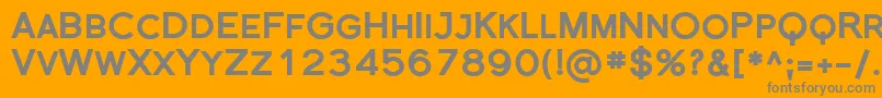 Sfflorencesansscblack Font – Gray Fonts on Orange Background