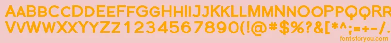 Sfflorencesansscblack Font – Orange Fonts on Pink Background