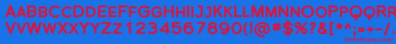 Sfflorencesansscblack Font – Red Fonts on Blue Background