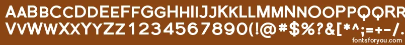 Sfflorencesansscblack Font – White Fonts on Brown Background