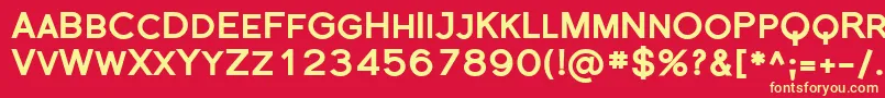 Sfflorencesansscblack Font – Yellow Fonts on Red Background