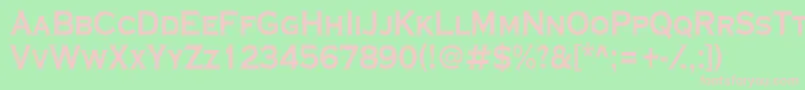 ACoppergothcapsBold Font – Pink Fonts on Green Background
