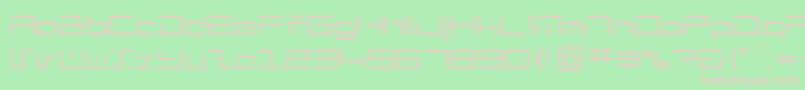 Mh Font – Pink Fonts on Green Background