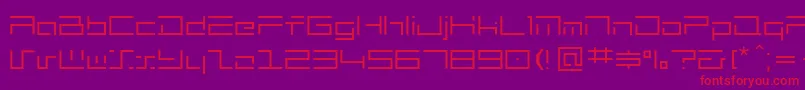 Mh Font – Red Fonts on Purple Background