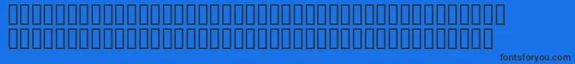 Matrixschedule Font – Black Fonts on Blue Background