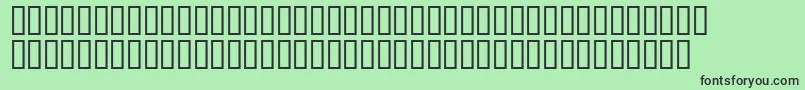 Matrixschedule-fontti – mustat fontit vihreällä taustalla