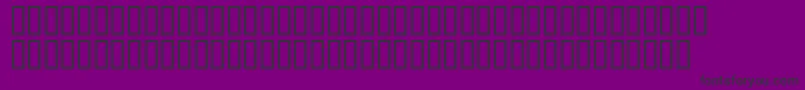 Matrixschedule-Schriftart – Schwarze Schriften auf violettem Hintergrund