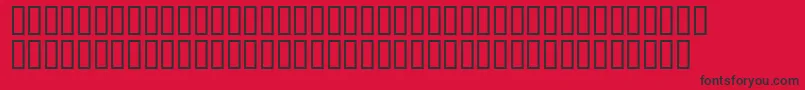 Matrixschedule-Schriftart – Schwarze Schriften auf rotem Hintergrund