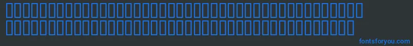 Matrixschedule Font – Blue Fonts on Black Background
