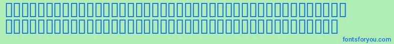 フォントMatrixschedule – 青い文字は緑の背景です。