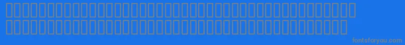 Czcionka Matrixschedule – szare czcionki na niebieskim tle