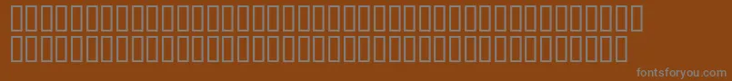 Czcionka Matrixschedule – szare czcionki na brązowym tle