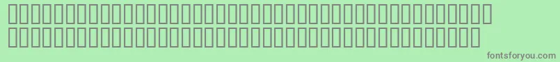 フォントMatrixschedule – 緑の背景に灰色の文字