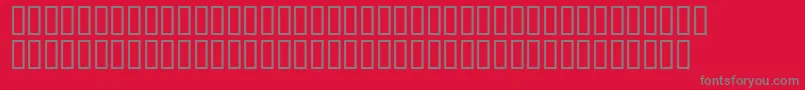 フォントMatrixschedule – 赤い背景に灰色の文字