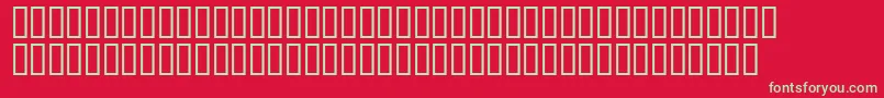 Matrixschedule-fontti – vihreät fontit punaisella taustalla
