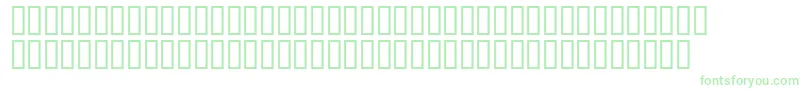 Matrixschedule-fontti – vihreät fontit valkoisella taustalla