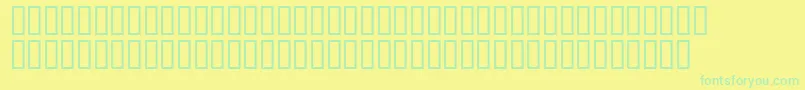 Czcionka Matrixschedule – zielone czcionki na żółtym tle