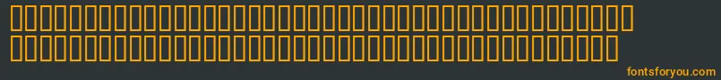 Matrixschedule Font – Orange Fonts on Black Background